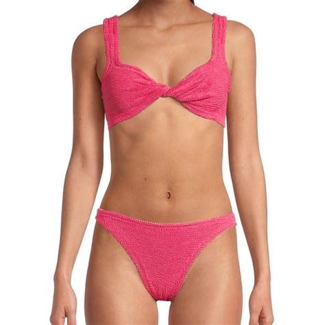 Hunza G Swim Hunza G Juno Twisted Bikini Fuchsia Poshmark