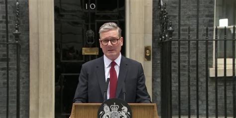 Starmer Delivers First Speech As Labour Prime Minister