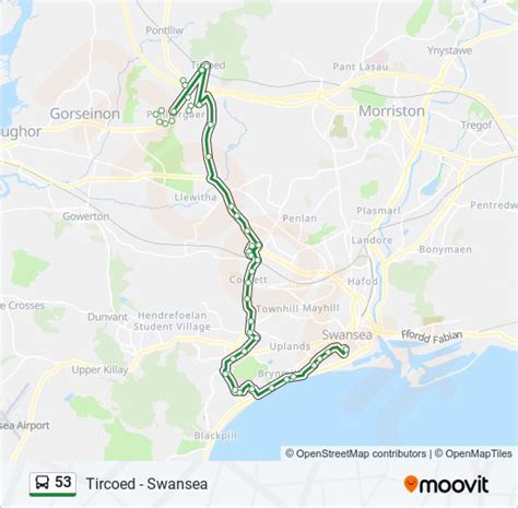 Route Schedules Stops Maps Penllergaer Updated