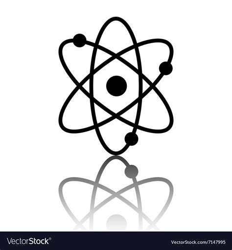 Atom Icon Royalty Free Vector Image Vectorstock