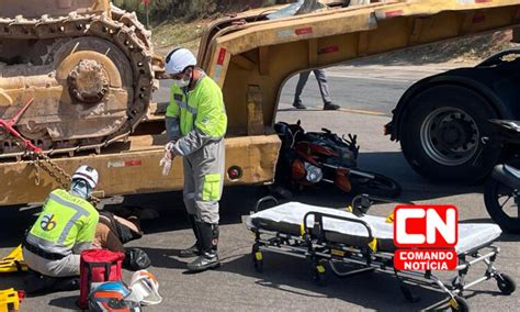 Indaiatuba Moto Fica Presa Embaixo De Carreta E Motociclista Sai