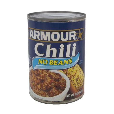 Armour No Beans Chili 14 Ounce 12 Per Case