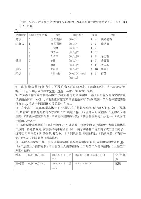 无机材料科学基础第二章晶体结构