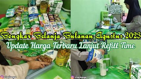 Bongkar Belanja Bulanan Agustus Update Harga Terbaru Lanjut