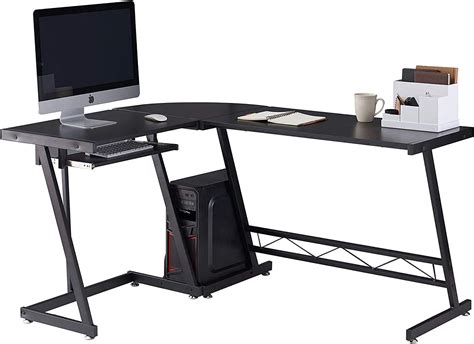 Computer Desk L Shaped Coner Gaming Desks 58 Reversible