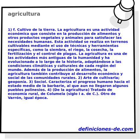 Significado De Agricultura