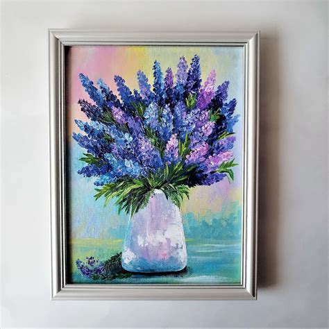 Lavender painting, Painting wildflowers in acrylic, Flower b - Inspire ...