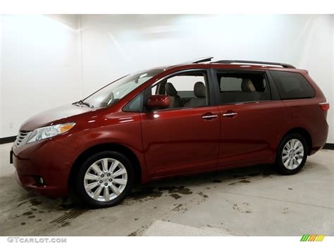 2015 Salsa Red Pearl Toyota Sienna Xle Awd 130483459 Photo 3