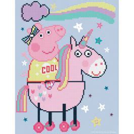 Kit De Broderie Diamant Licorne Magique De Peppa Diamond Dotz