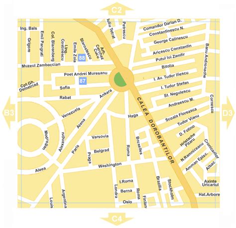 Detailed Bucharest Map (Hotels and Attractions)