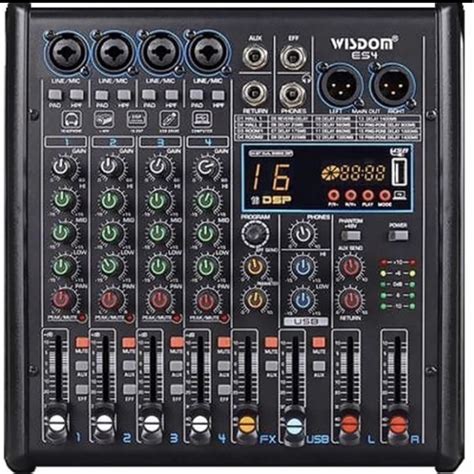 Jual Mixer Wisdom ES4 4 Channel Shopee Indonesia