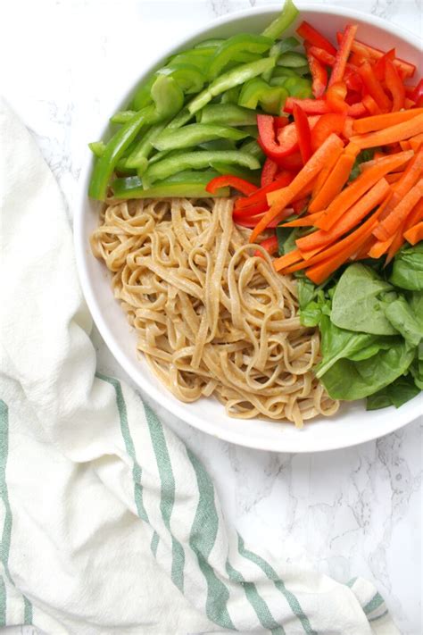 Asian Tahini Noodle Bowls This Savory Vegan