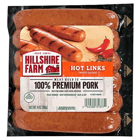 Hillshire Farm Hot Links Smoked Sausage Oz Smoked Matherne S Market