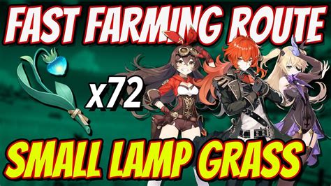 SMALL LAMP GRASS 72 Locations FAST FARMING ROUTE | Genshin Impact 1.6 ...