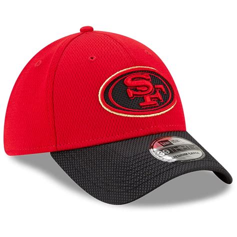 Men S San Francisco 49ers New Era Scarlet Black 2021 NFL Sideline Road