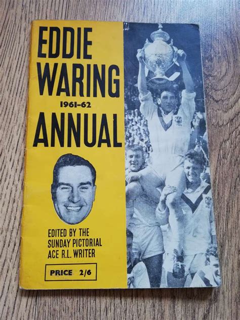 Eddie Waring 1961-62 Rugby League Annual - Rugbyreplay