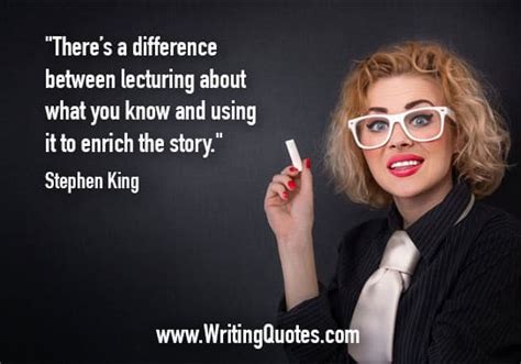 Stephen King Quotes - Lecturing Enrich