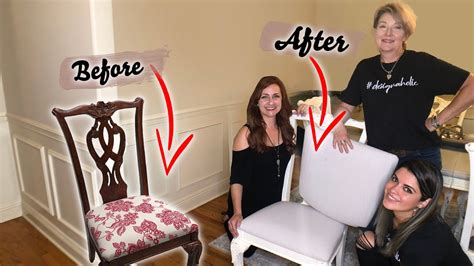 How To Reupholster Dining Chairs Beginner DIY YouTube