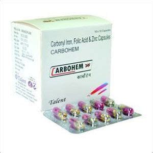 Carbonyl Iron Folic Acid And Zinc Capsules General Medicines At Best