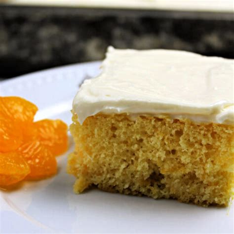 Mandarin Orange Cake With Cream Cheese Frosting - Baking With Mom