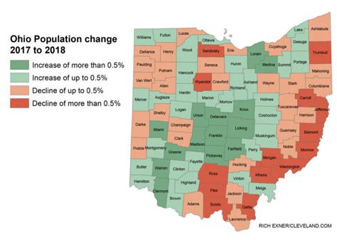 Ohio Population Density Map | Maps Of Ohio