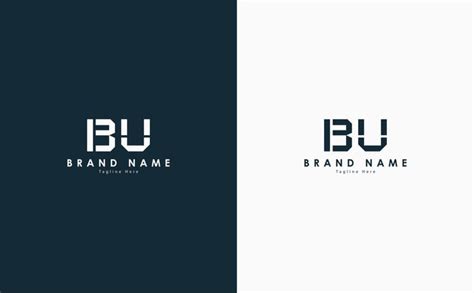 Design De Logotipo Vetorial De Letras Bv Vetor Premium