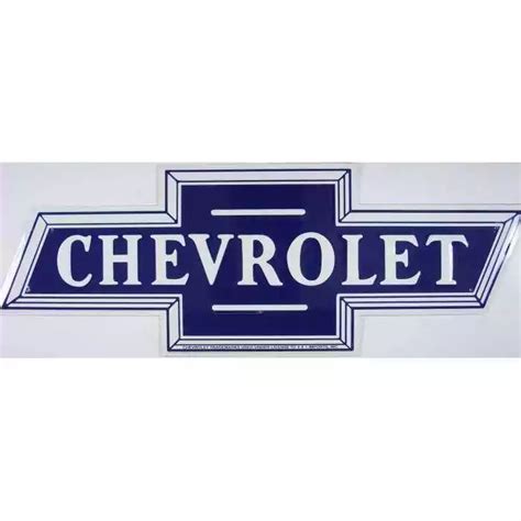 Plaque Logo Chevrolet Decoup Cm Deco Tole Pub Garage