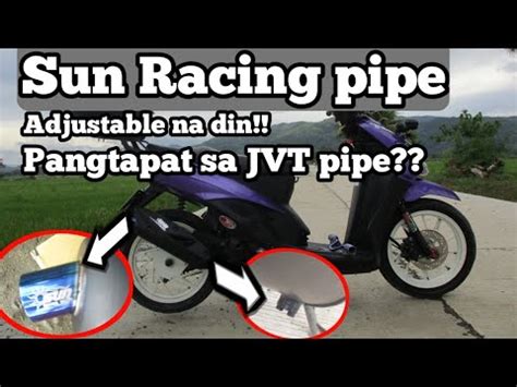 Sun Racing Pipe Adjustable Na Pang Mio Sporty Soulty YouTube