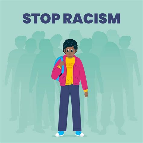 Free Vector | Racism illustration concept