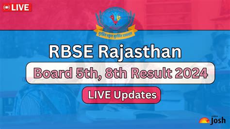 Declared Rbse Result Class Live Check Rajasthan Th Th