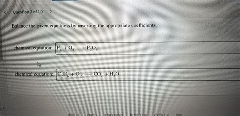 Answered: Balance the given equations by… | bartleby