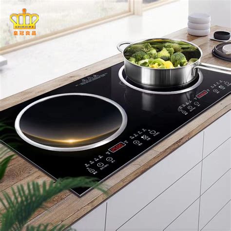 Embedded Induction Cooker Double Burner Concave Household Stir Fry Flat Electric Ceramic Stove