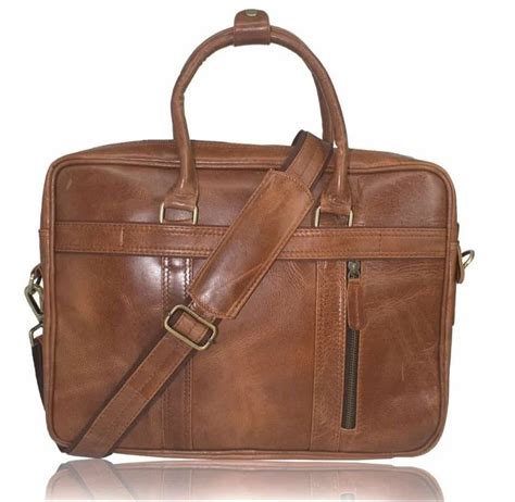 Delight 12 Inch Pure Leather Laptop Bags At Rs 1620 In New Delhi ID