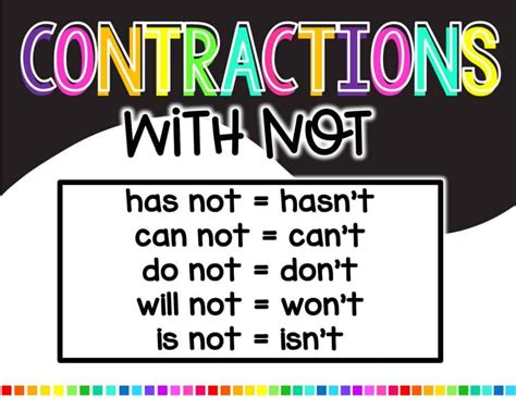 Teaching Contractions With Hands On Games And Activities Teaching