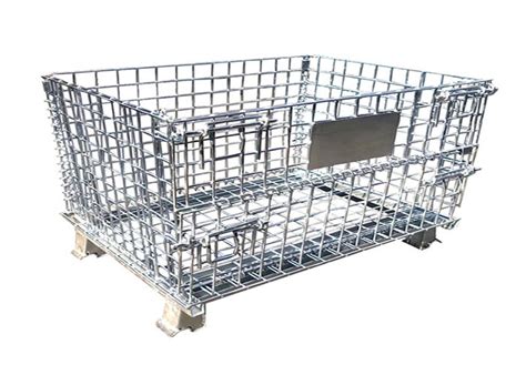 2 Swivel Folding Wire Container Sgs Pallet Mesh Container