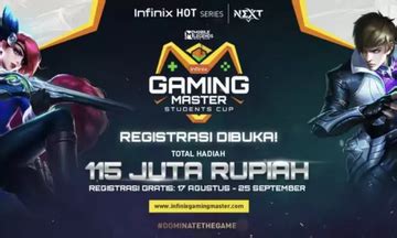 Grand Final Infinix Mlbb Gaming Master Digelar Total Hadiah Juta