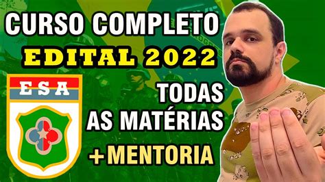 Edital Da ESA Saiu VENHA PARA O MEU CURSO COMPLETO MONITORIA