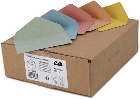 Gpv Assortiment De Enveloppes Lection Recycl Es X G M