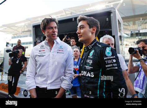 Toto Wolff AUT Mercedes AMG Petronas F1 Team 63 George Russell