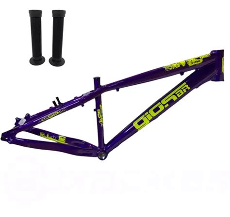 Quadro Gios Trix Dirt Wheeling Dh Roxo Amarelo Neon Parcelamento