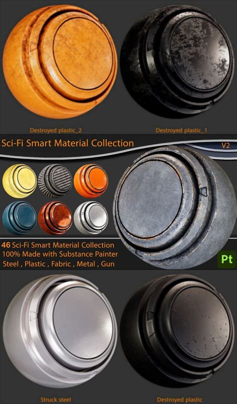 Artstation Sci Fi Smart Material Collection Adobe Substance D