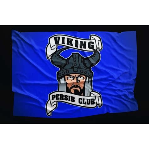 Jual BENDERA CLUB BOLA VIKING PERSIB BENDERA CUSTOM WARNA POP ART