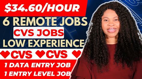 34hour Work From Home Jobs 2023 Remote Jobs No Experience With Cvs