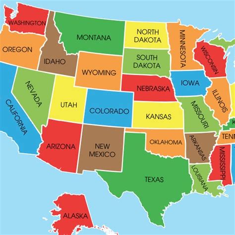 Usa Map List Of States - Torie Harmonia