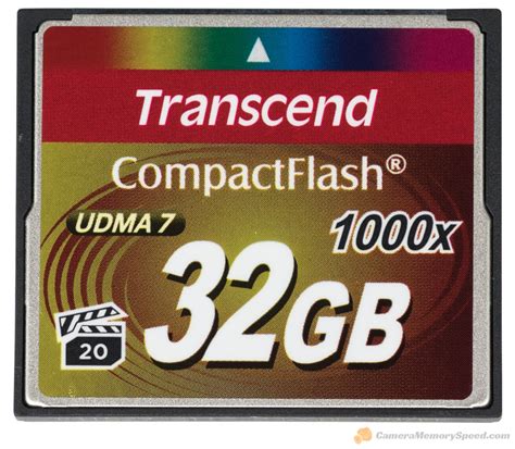 Review: Transcend 1000x 32GB CompactFlash Memory Card - Camera Memory ...