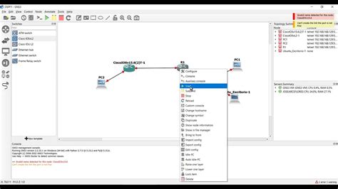 Explicacion De La Configuracion En Gns De Ospf Y Dhcp Ipv En Routers