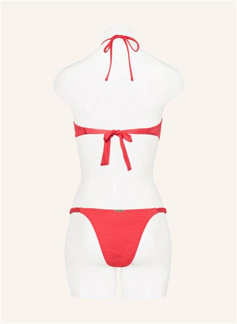 Watercult Bandeau Bikini Top Makram Love In Rot