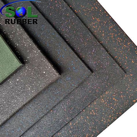 Commercial Recycled Rubber EPDM Flooring Tiles for Gym - Buy gym ...