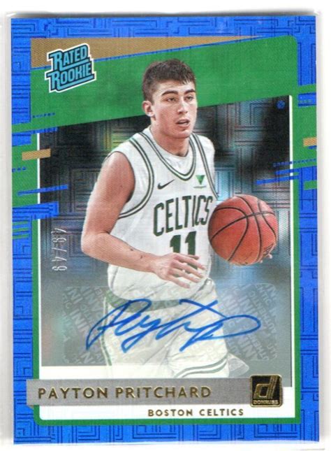 Yahoo オークション Payton Pritchard 2020 21 Donruss Choice RC Ra