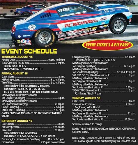 Nhra 2024 Schedule Printable